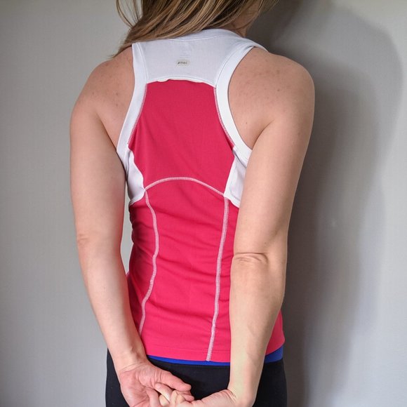 White and pink dry-fit tank top - Picture 2 of 2